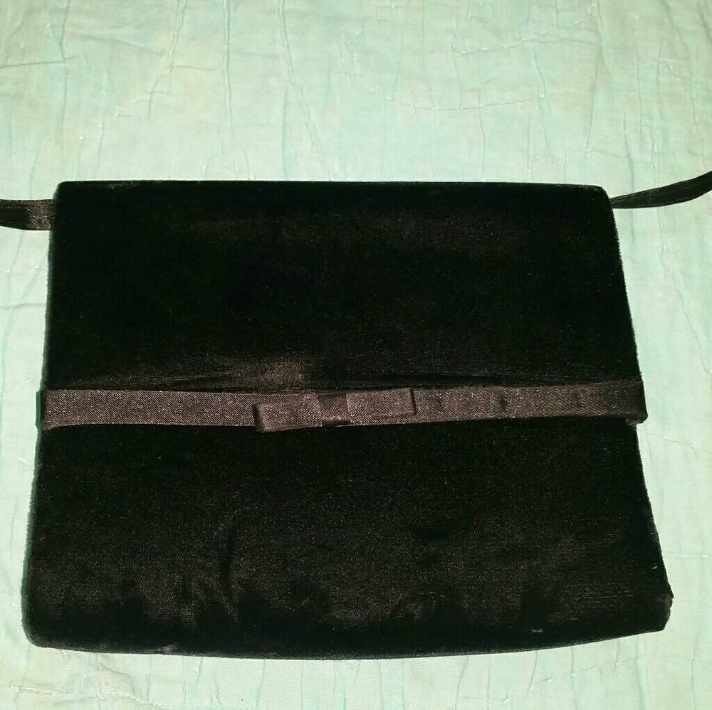 Kenneth Cole Black Velvet Clutch